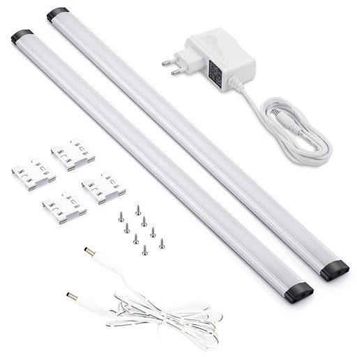 Avide LED Szalag Szekrény Lámpa 5W SMD2835 4000K IP44 2X500mm + Szenzor (ABLSCAB-50NW-BL2)