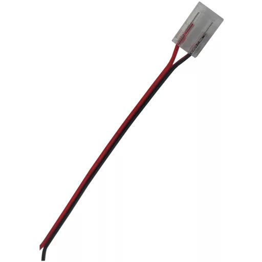 Avide C-LED Szalag 12-24V csatlakozó, forr.mentes, fehér-2eres, 10mm/150mm (10 db-os csom.) (ABLSCOB-10MM-CSW15-10)