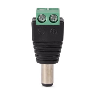   Avide LED Szalag 12-24V DC apa csatlakozó sorkapoccsal (50 db-os csom.) (ABLSDC-MALE-PLUG-50)