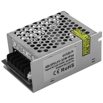   Avide LED Szalag 12V 35W IP20 Tápegység (ABLSPS12V-35W-IP20)