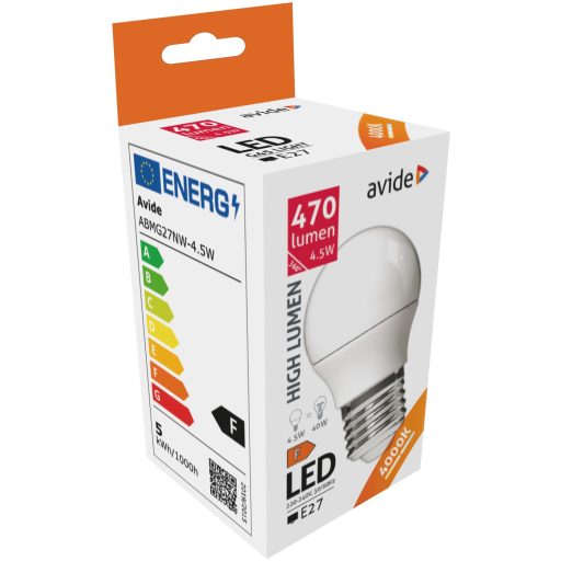 Avide LED Globe Mini G45 4.5W E27 NW 4000K (ABMG27NW-4.5W)