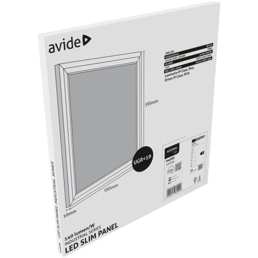 Avide LED Panel 600x600mm 33W CW 6400K 140lm/W UGR+IP44 Industrial Range (ABSLP600-33W-CW-IND)