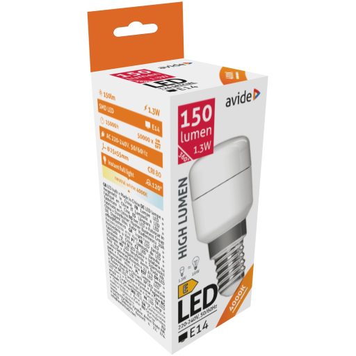 Avide LED 1.3W T26 NW 4000K (ABT26NW-1.3W)