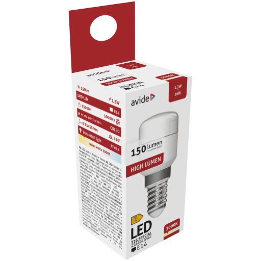 Avide LED 1.3W T26 WW 3000K (ABT26WW-1.3W)