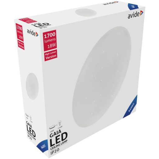 Avide LED Mennyezeti Lámpa Gaia 18W 330*105mm CW 6400K (ACLO33CW-18W-GAI)