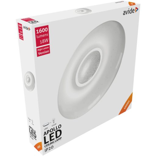 Avide LED Mennyezeti Lámpa Apollo 18W 348*62mm NW 4000K (ACLO33NW-18W-APO)