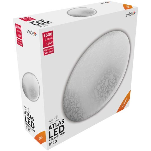 Avide LED Mennyezeti Lámpa Atlas (Mozaik) 18W 330*100mm NW 4000K (ACLO33NW-18W-MO)