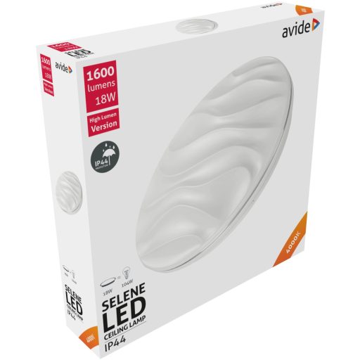 Avide LED Mennyezeti Lámpa IP44 Selene 18W 330*68mm NW 4000K (ACLO33NW-18W-SEL44)