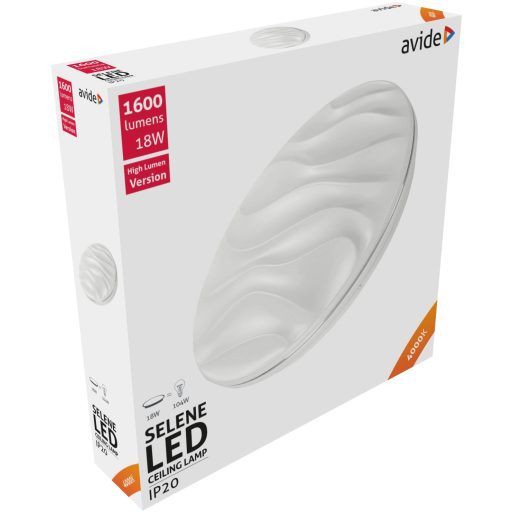 Avide LED Mennyezeti Lámpa Selene 18W 330*68mm NW 4000K (ACLO33NW-18W-SEL)