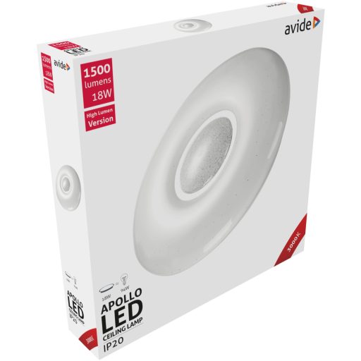 Avide LED Mennyezeti Lámpa Apollo 18W 348*62mm WW 3000K (ACLO33WW-18W-APO)