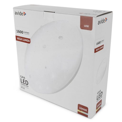 Avide LED Mennyezeti Lámpa Gaia 18W 330*105mm WW 3000K (ACLO33WW-18W-GAI)