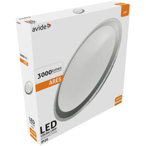 Avide LED Mennyezeti Lámpa Ares 48W NW 4000K (ACLO48NW-48W-ARE)