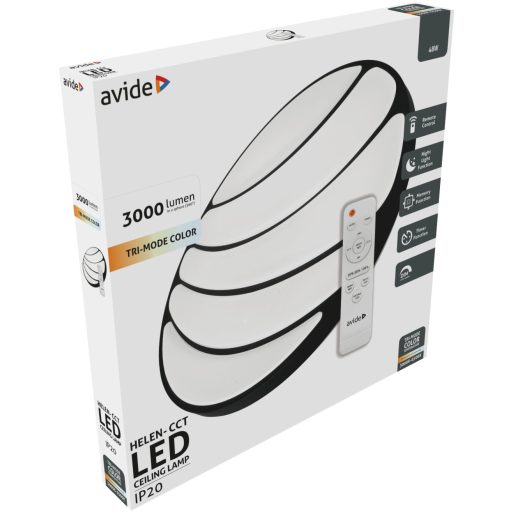 Avide LED Mennyezeti Lámpa Helen-CCT 48W Távirányítóval (ACLOCCT-48W-R-HEL)