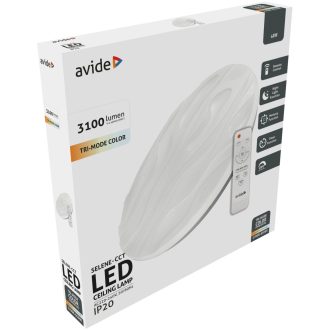   Avide LED Mennyezeti Lámpa Selene-CCT 48W Távirányítóval *Sérült Csomagolás* (ACLOCCT-48W-R-SEL-SCS)