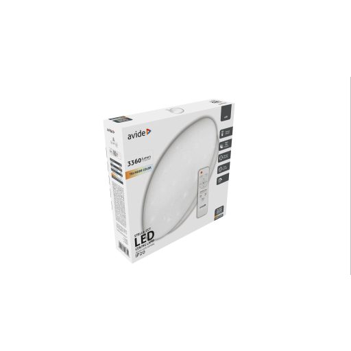 Avide LED Mennyezeti Lámpa Stella-CCT Slim 48W távirányítóval (ACLOCCT-48W-STV2)
