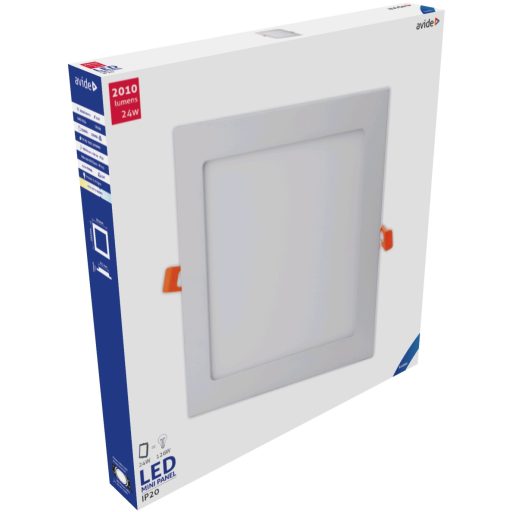 Avide LED Beépíthető Négyzetes Mennyezeti Lámpa ALU 24W CW 6400K (ACRPCW-S-24W-ALU)
