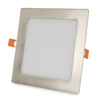   Avide LED Beépíthető Négyzetes Mennyezeti Lámpa ALU Szatén Nikkel 12W NW 4000K (ACRPNW-S-12W-ALU-SN)