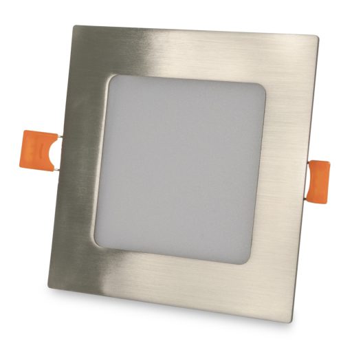 Avide LED Beépíthető Négyzetes Mennyezeti Lámpa ALU Szatén Nikkel 6W NW 4000K (ACRPNW-S-6W-ALU-SN)