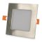 Avide LED Beépíthető Négyzetes Mennyezeti Lámpa ALU Szatén Nikkel 6W NW 4000K (ACRPNW-S-6W-ALU-SN)