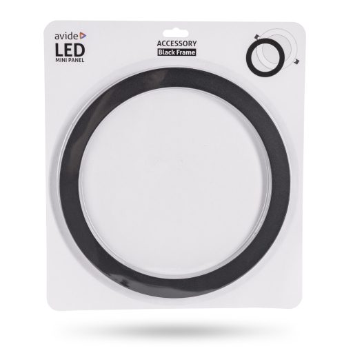 Avide Panelkeret Fekete kerek, 24W beépíthető ALU panelhez (ACRPXX-R-24W-ALU-ERB)