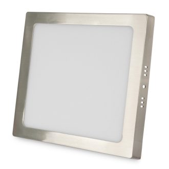   Avide LED Falra Szerelhető Négyzetes Mennyezeti Lámpa ALU Szatén Nikkel 18W NW 4000K (ACSMNW-S-18W-ALU-SN)