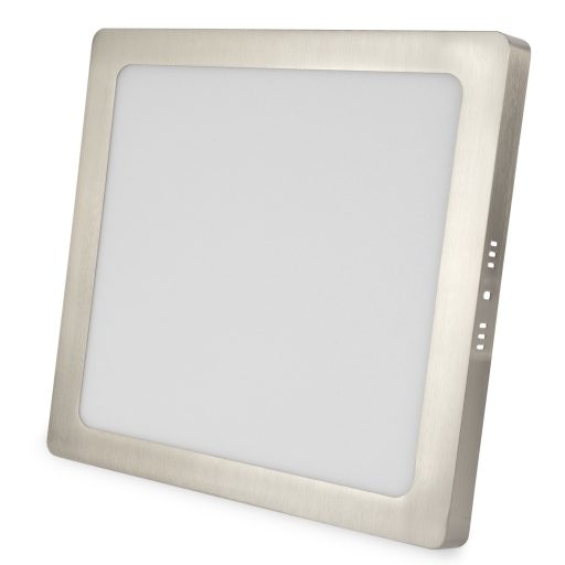 Avide LED Falra Szerelhető Négyzetes Mennyezeti Lámpa ALU Szatén Nikkel 24W NW 4000K (ACSMNW-S-24W-ALU-SN)