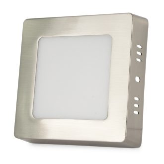   Avide LED Falra Szerelhető Négyzetes Mennyezeti Lámpa ALU Szatén Nikkel 6W NW 4000K (ACSMNW-S-6W-ALU-SN)