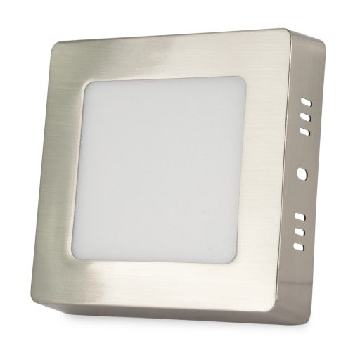 Avide LED Falra Szerelhető Négyzetes Mennyezeti Lámpa ALU Szatén Nikkel 6W NW 4000K (ACSMNW-S-6W-ALU-SN)