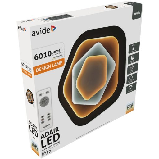 Avide Design Mennyezeti Lámpa Adair 102W(51+51) RF Távirányítóval (ADO3S-ADA-2.4G)