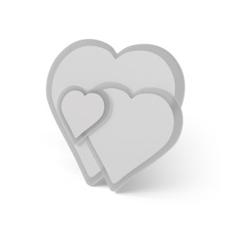   Avide Design Mennyezeti Lámpa Coeur 55W(27.5+27.5) RF Távirányítóval (ADO3S-COE-2.4G)