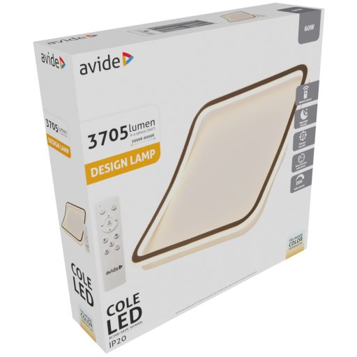 Avide Design Mennyezeti Lámpa Cole RF Távirányítóval (ADO3S-COL-2.4G)