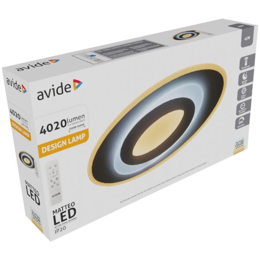 Avide Design Mennyezeti Lámpa Matteo RF Távirányítóval (ADO3S-MAT-2.4G)