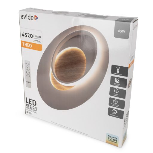 Avide Design Mennyezeti Lámpa Theo 65W RF Távirányítóval (ADO3S-THEO-2.4G)