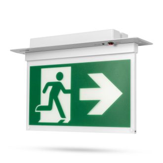   Avide Exit Fény ALU beépíthető vízszintes jelekkel IP20 (AEXITL-IP20-RE)
