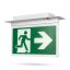 Avide Exit Fény ALU beépíthető vízszintes jelekkel IP20 (AEXITL-IP20-RE)