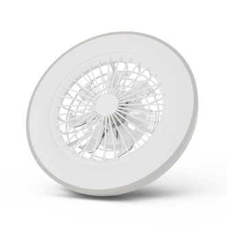   Avide Mennyezeti lámpa ventilátorral Wanda ezüst, 2x24W+15W motor, távirányítóval (AFCLCCT-48W-15W-WAS)