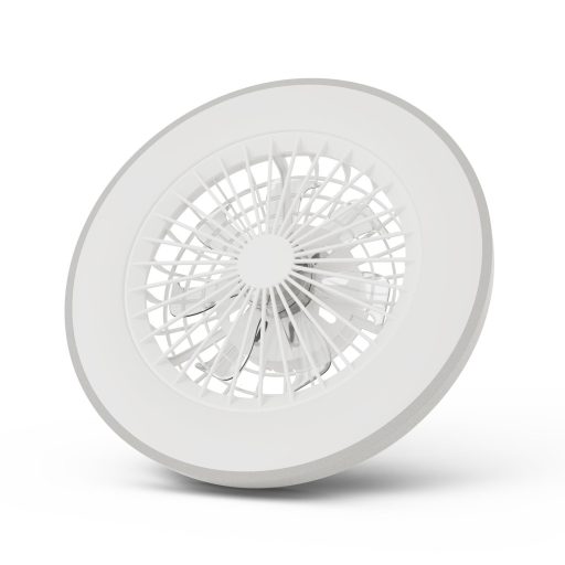 Avide Mennyezeti lámpa ventilátorral Wanda ezüst, 2x24W+15W motor, távirányítóval (AFCLCCT-48W-15W-WAS)