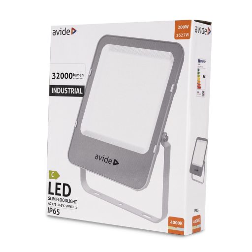 Avide LED Reflektor Ipari SMD 200W NW 4000K 160lm/W (AILFLNW-200W)