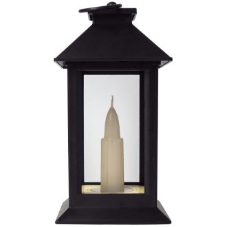 Entac LED Gyertyás Lámpa Fekete 17cm (ALCL17-B)