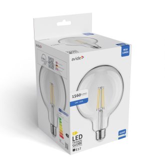   Avide Value LED G125 Filament Globe E27 12W CW 6400K (ALG125F-E27-CW-12W)