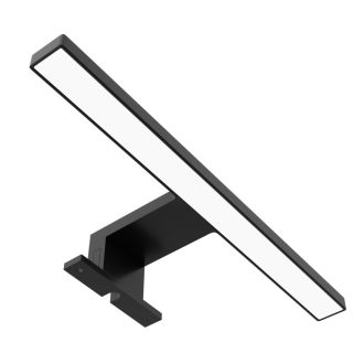   Avide LED Tükörvilágító Lámpa Szögletes Fekete Műanyag 300mm NW 4000K 5W IP44 (ALML-B30-B-5W)