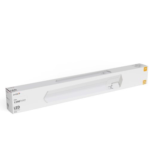 Avide LED Tükörvilágító Lámpa Hálózati Csatlakozó Aljzattal Szögletes Fehér Alu 665mm NW 4000K 15W IP44 (ALML-IP44AC-15W)