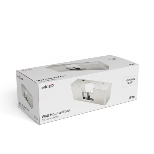 Avide LED Tükörvilágító Szerelődoboz Króm (ALML-MBC)