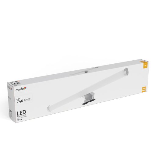 Avide LED Tükörvilágító Lámpa Kerek Króm Műanyag 500mm NW 4000K 7W IP44 (ALML-R50-C-7W)