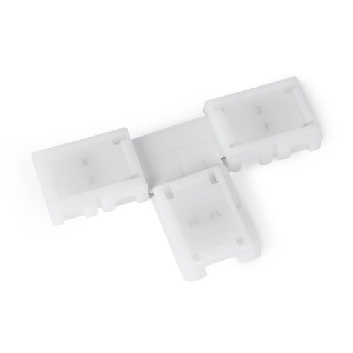 Avide LED Szalag 12-24V T elosztó elem, forr.mentes, fehér-2eres, 8mm (10 db-os csom.) (ALSA-BTC-2P-2835-8MM-10)