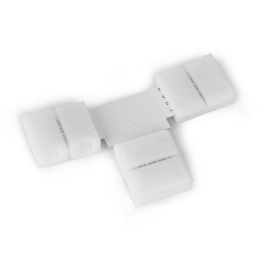 Avide LED Szalag 12-24V T elosztó elem, forr.mentes, RGB-4 eres, 10mm (10 db-os csom.) (ALSA-BTC-4P-5050-10MM-10)