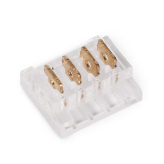   Avide LED Szalag 12-24V csatlakozó, forr.mentes, RGB-4 eres, 10mm (10 db-os csom.) (ALSA-C-4P-SMD-10MM-10)