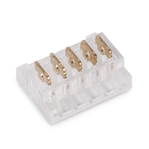 Avide LED Szalag 12-24V csatlakozó, forr.mentes, RGB+W-5 eres, 12mm (10 db-os csom.) (ALSA-C-5P-SMD-12MM-10)