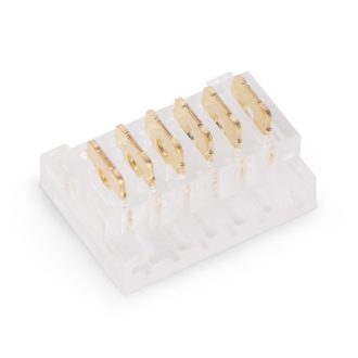   Avide LED Szalag 12-24V csatlakozó, forr.mentes, RGB+CCT-6 eres, 12mm (10 db-os csom.) (ALSA-C-6P-SMD-12MM-10)