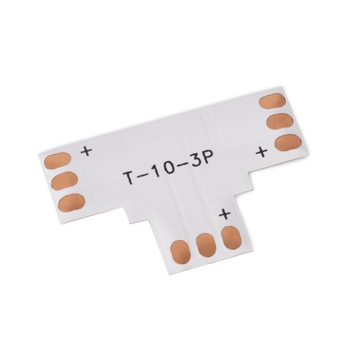 Avide LED Szalag 12-24V T elosztó elem, forr.mentes, CCT-3 eres, 10mm (10 db-os csom.) (ALSA-TC-3P-2835-10MM-10)